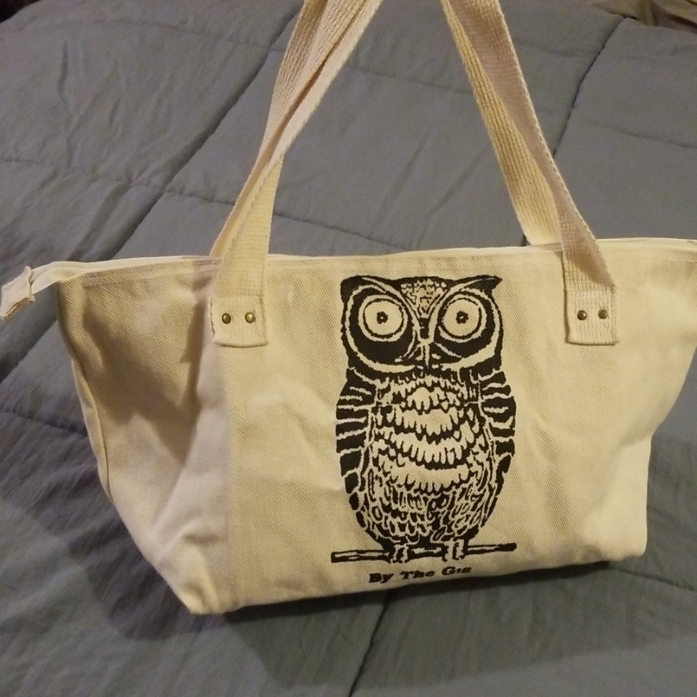 Canvas owl purse